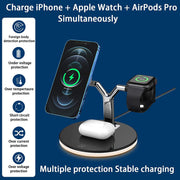 3 in 1 Magnet Qi Fast Wireless Charger