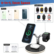 3 in 1 Magnet Qi Fast Wireless Charger